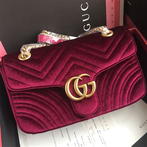 gucci red velvet bag dupe|farfetch gucci mini velvet bag.